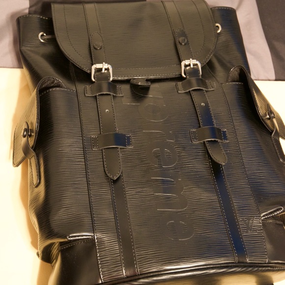 louis vuitton backpack supreme black x Christopher PM Louis Vuitton Supreme Supreme